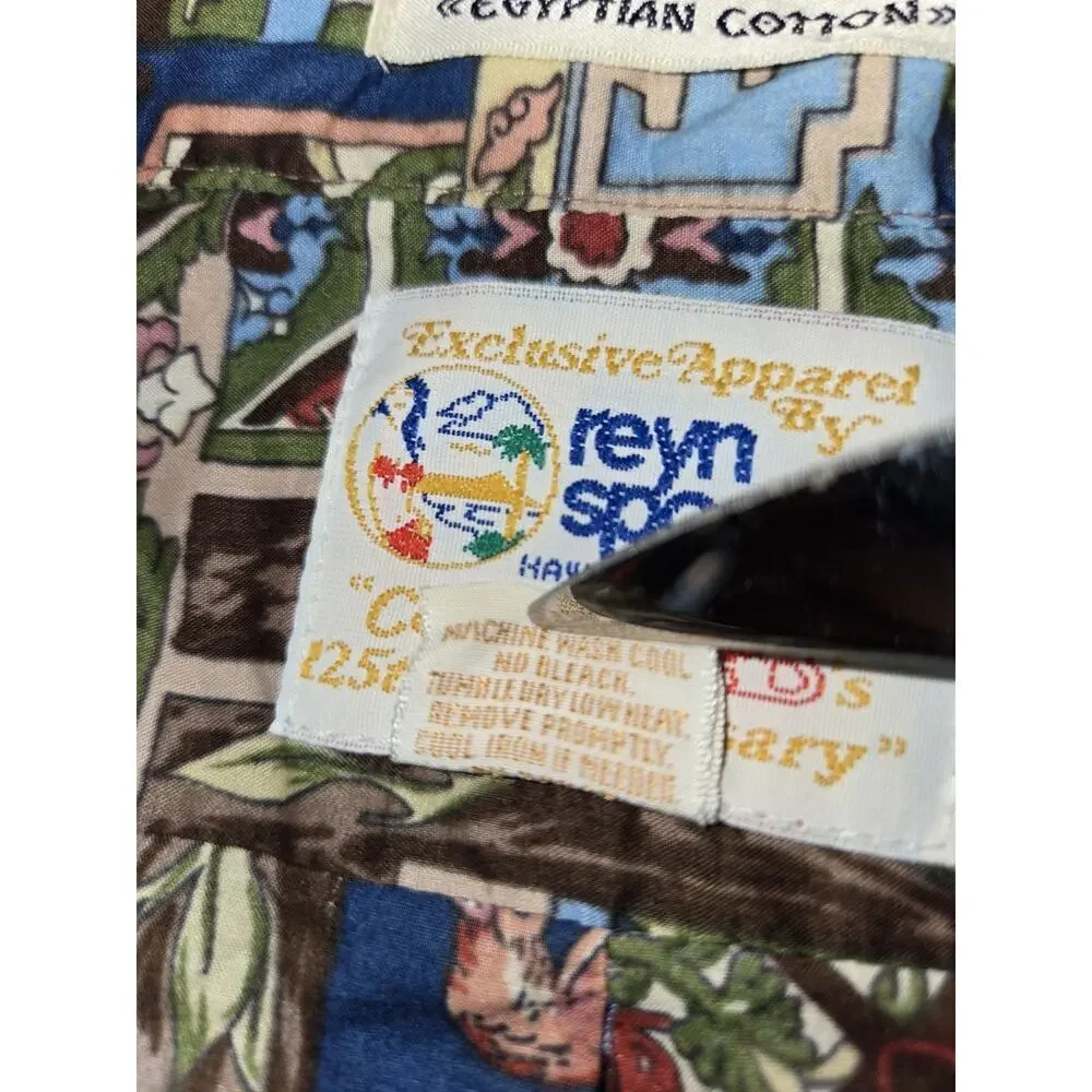 Reyn‎ Spooner Hawaiian Shirt Mens XXL 125th Anniversary A&B Vintage Rare - Picture 12 of 12